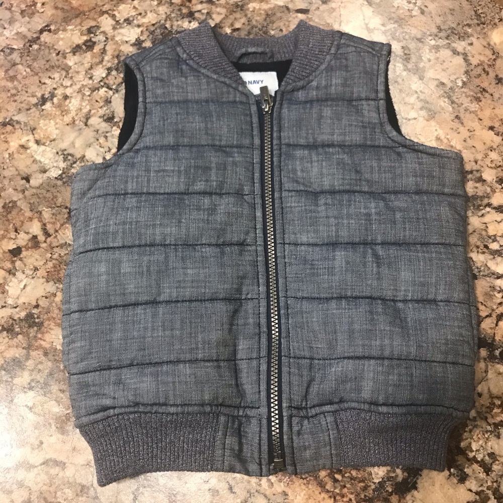 Old navy blue/grey Puffy Fest.